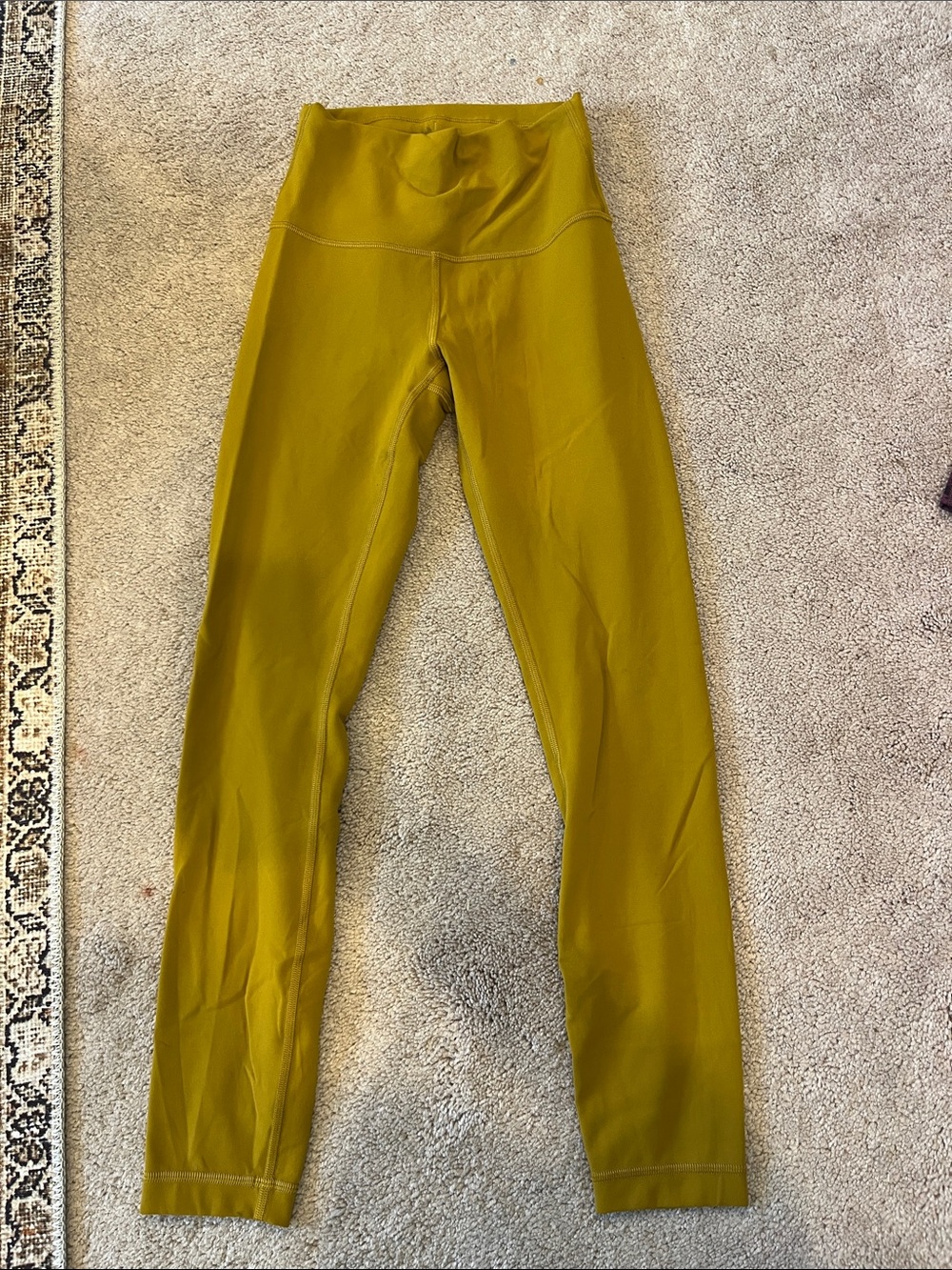 lululemon athletica High-Rise Olive Green/mustard yellow Leggings